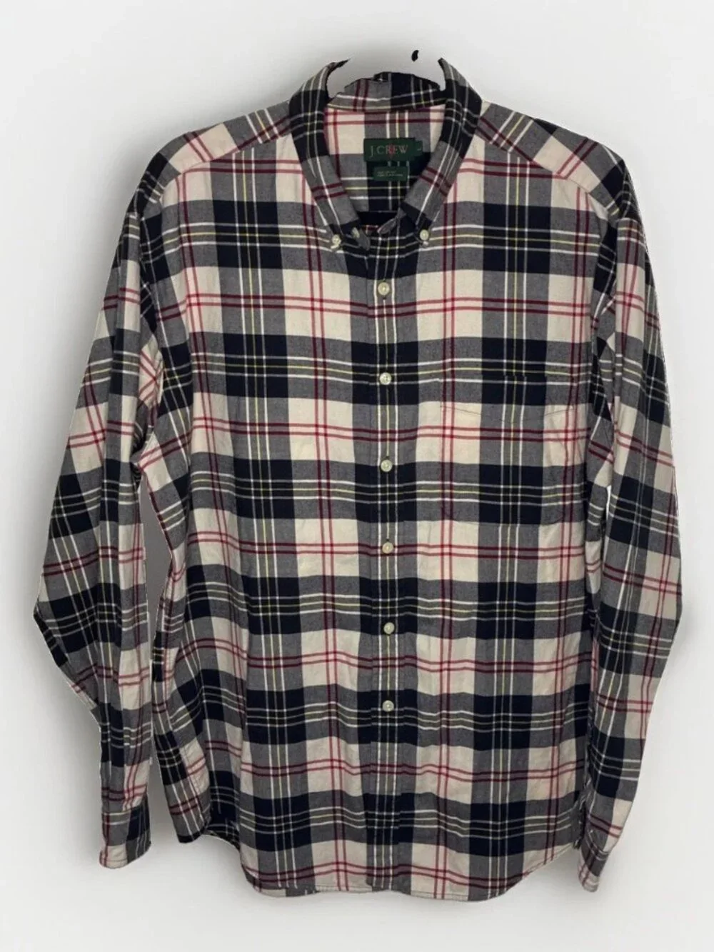 JCrew Oarsman Classic Plaid Shirt Mens Westernwear Vintage Aesthetic
